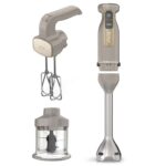 Ninja Foodi 3-in-1 Hand Blender, Mixer & Chopper, Stone Gold CI100UKSTGD – Prime Exclusive