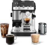 Ninja Luxe Café Mini 2-in-1 Espresso and Filter Coffee Machine with Built in Bean Grinder, Manual Milk Frother ES301UK