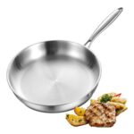 Nontoxicook 28cm Tri-Ply Stainless Steel Frying Pan