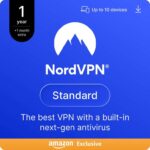 NordVPN Standard, Amazon Exclusive, 1 Year 1 Extra Month, 10 Devices, Digital Code