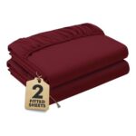 Novo Home 2-Pack Fitted Sheets, 35 Cm Extra Deep