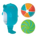 Nuby Dolphin Bath Toy, Soaker & Squirter, Easy Grip, 10M
