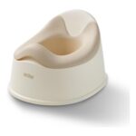 Nuby Easy Clean Potty Training Seat with Removable Bowl, Beige