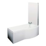 Nuie Right Hand B Shaped Bath Set 1700mm