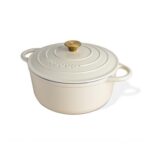 Nuovva Enamelled Cast Iron Dutch Oven with Lid, 7.3 Qt