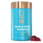 Nutriburst Health & Vitality Multivitamin Vegan Sugar-Free Gummies, 60 Mixed Berry