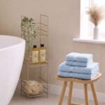 OHS 100% Cotton Hand Towel – Dusky Blue