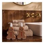 OHS 2 Pack Gingerbread Soap Dispensers – Brown