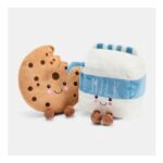 OHS 2 Pack Milk & Cookies Microwaveable Hottie – Brown/White