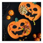 OHS 2 Pack Pumpkin Serving Platters – Orange