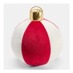 OHS Bauble Shaped Cushion – Red/White