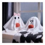 OHS Girl Ghost Shaped Cushion – White