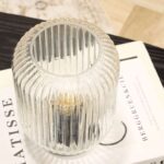 OHS Glass Battery Operated Table Lamp – Clear/Silver