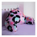 OHS Kids Leopard Fleece Cuddle Cushion – Lilac
