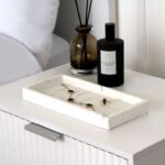 OHS Rectangle Tray – White Marble