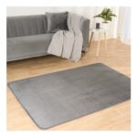 OHS Supersoft Plush Rug – Charcoal