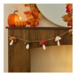 OHS Year Round Hanging Polyester Mushroom Garland Decoration