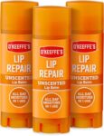 OKeeffes Lip Repair Unscented Lip Balm 4.2g (Pack of 3) White