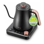OLEGA Gooseneck Electric Kettle, 0.8L, 1200W, Temp Control, Black