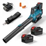 ONEVAN Cordless Leaf Blower, 1.82kg Wind Force, 2x 4.5Ah with checkout discount Sold by ONEVAN / FBA