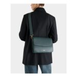 OSPREY LONDON the Camille Leather Crossbody Bag in Forest