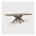 Oberon Solid Oak 240cm Dining Table, Seats 6-8