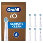 Oral-B iO Ultimate Clean Electric Toothbrush Heads, Pack of 6 (White)
