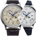 Orient Bambino Sun & Moon Automatic 41.5mm Leather Strap Watch Beige / White £244.77 via Amazon US