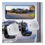 Outinput 3MP 2K Window Camera, 2.4/5GHz WiFi, Human Detection, 2-Pack