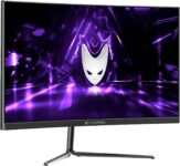 Oversteel – KRYPTO Gaming Monitor LED 27 FullHD (1920×1080), VA Panel, 16:9, Curved R1500, 1ms, 165 Hz, 2x HDMI, Display Port, UK Plug, Black