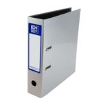 Oxford Premium A4 Lever Arch File, Metallic Silver