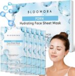PDRN Face Sheet Mask, Korean Hydrogel with Salmon DNA, Pack of 10