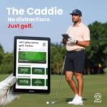 PINNED The Caddie 8 GPS Golf Tablet – Black ( 45,000 course maps / IPX7 weatherproof )