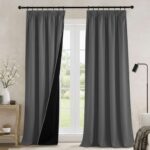 PONY DANCE 100% Blackout Thermal Insulated Curtains, 52×90 Inch, Grey sold by RYB HOME EU /FBA