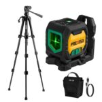 PREXISO Laser Level with Tripod, 20 m Cross Line & USB Rechargeable with checkout discount – Sold by TS.Werkzeug / FBA
