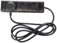 PRO ELEC – Extension Lead, 3 Socket, 2 Metres (Black)