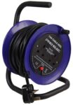 PRO ELEC PEL01272 2-Gang Mini Cable Reel Mains Extension, 10m