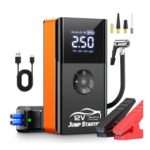 PSOOO 8000A Jump Starter with Air Compressor and LED Flashlight