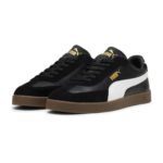 PUMA Club II Era Suede Leather Mens Shoes, Sizes 6.5-10.5 – Black – W/Code