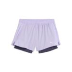 PUMA Womens Run Velocity 2-in-1 3-Inch Short Light Lavender