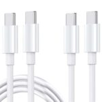 Pack of 2 – USB C to USB C Cables, 2 m Fast Charging Type C Charger Cable, PD 3.0 and PPS up to 60W – Sold by YiChuanXueFa / FBA