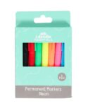 Pack of Eight Permanent Markers – Neon or Pastel – Free C&C only