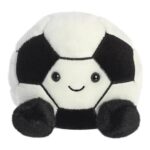 Palm Pals Striker Football Soft Toy 5in, Black and White