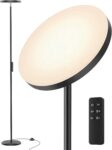 Peiyuu Floor Lamps for Living Room, Tall LED Lamp, 2800LM Standing Lamp Remote & Foot Switch with 1H Timer, 2700-6500K Stepless Dimmable Modern Pole Light