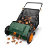 Pelle and Sol Lawn Sweeper, 21-Inch Grass and Leaf Collector