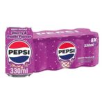 Pepsi Zero Sugar Cherry Vanilla Ice Cream 330ml Can 8-Pack