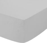 Percale Extra Deep 16inch/40CM Fitted Sheet – Easycare Non iron and Anti Wrinkle Easy Iron Deep Fitted Sheet (Silver, Super King)
