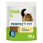 Perfect Fit Senior 7 Dry Cat Food, Chicken, 4x750g – £10.85 S&S Voucher