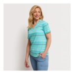 Peter Storm Womens Stripe V-Neck T-Shirt