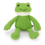 Petface Finlay Frog Plush Dog Toy with Squeaker